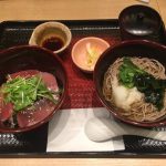 鉄火丼とおそば